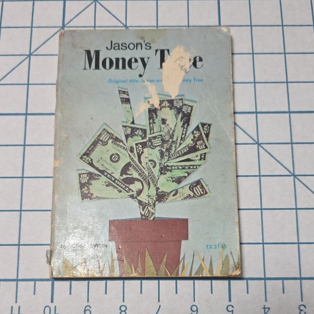 3/$21 Scholastic Money Tree Book with Green and Brown Illustrations